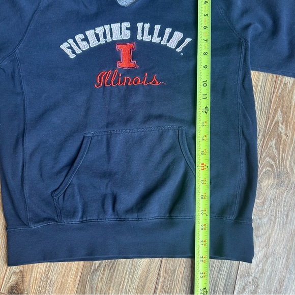 Women's University of Illinois Fighting Illini Hooded Shirt Embroidered Hoodie M - Picture 5 of 7